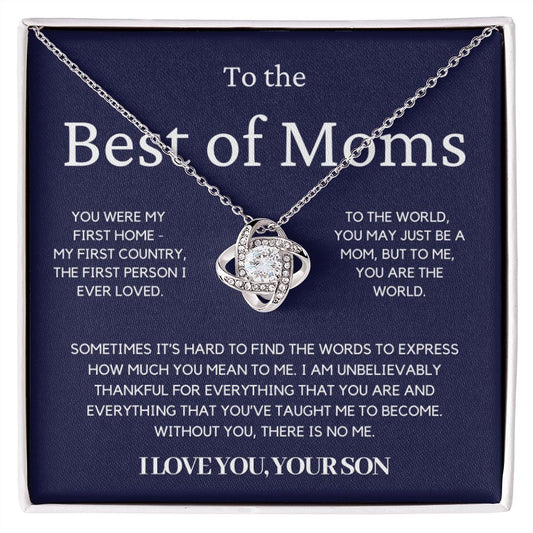 Gift for Mom (Love, Son) - To Me You Are the World